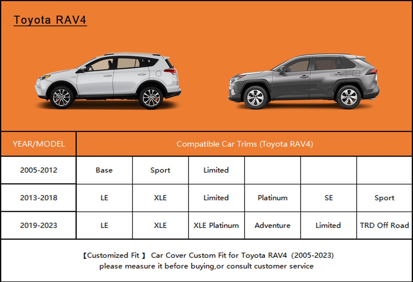 kayme RAV4 covered in snow demonstrating seasonal weather defense
