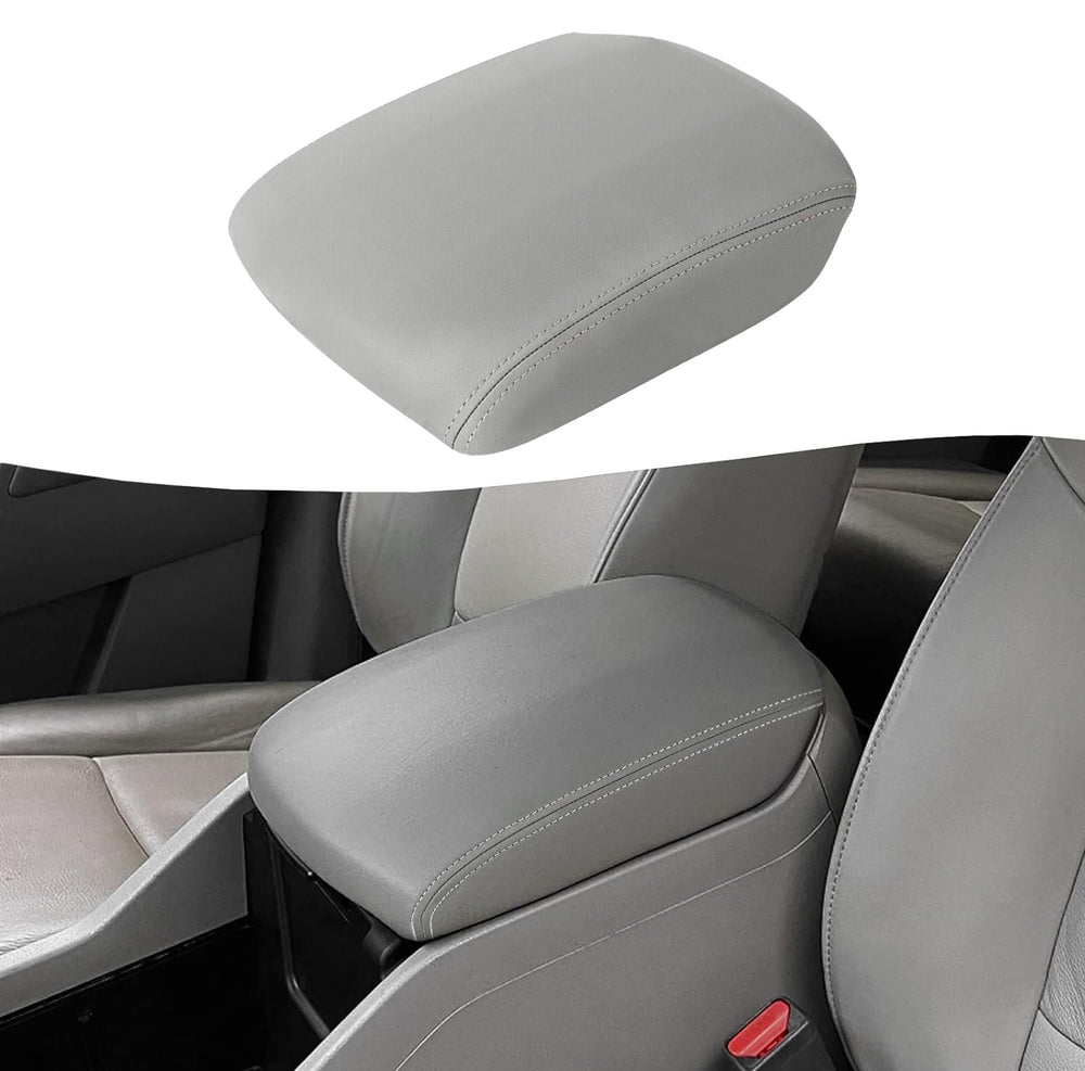 KBH front view of gray armrest cover showing exact fit and clean look