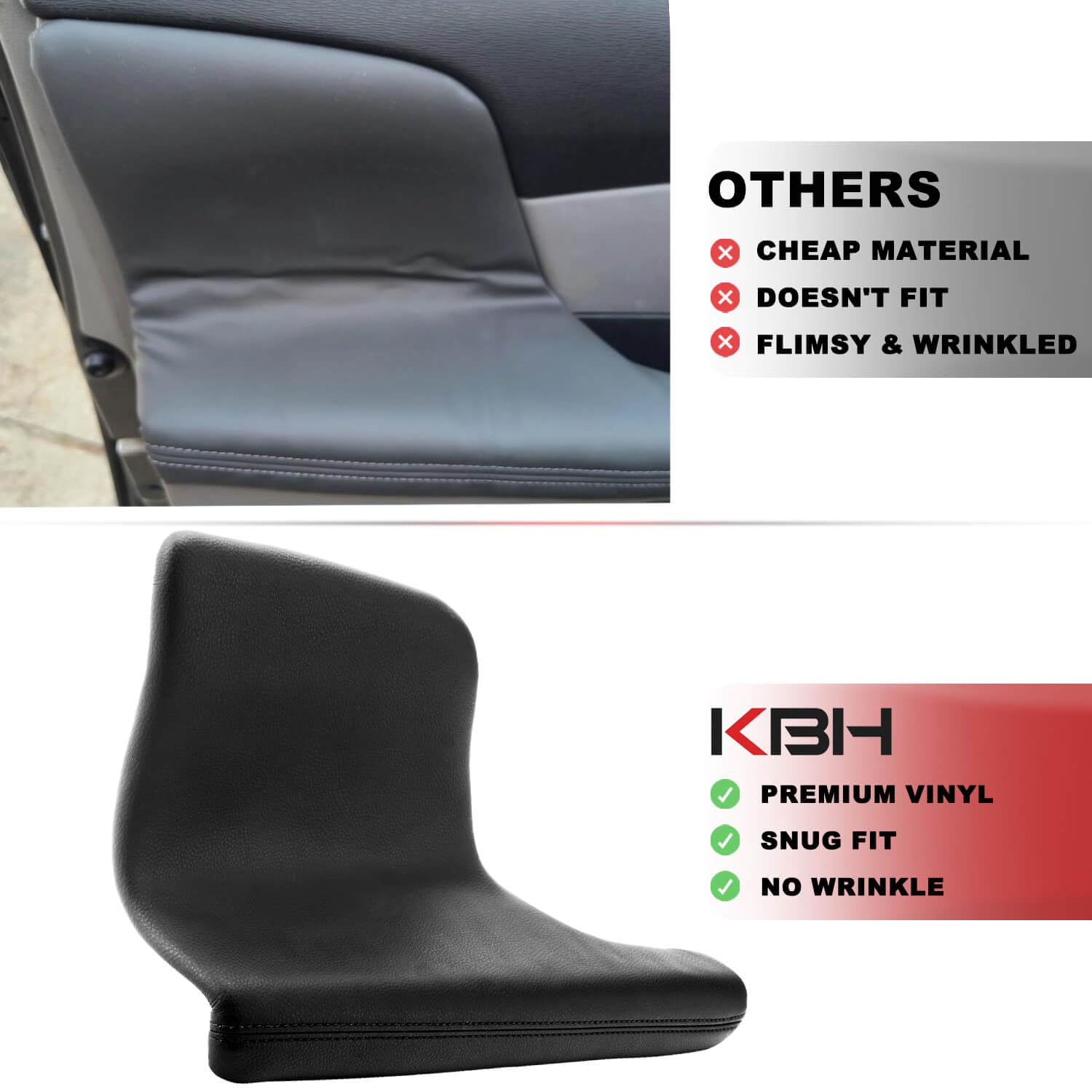 KBH installed armrest in Honda Odyssey showing restored interior look