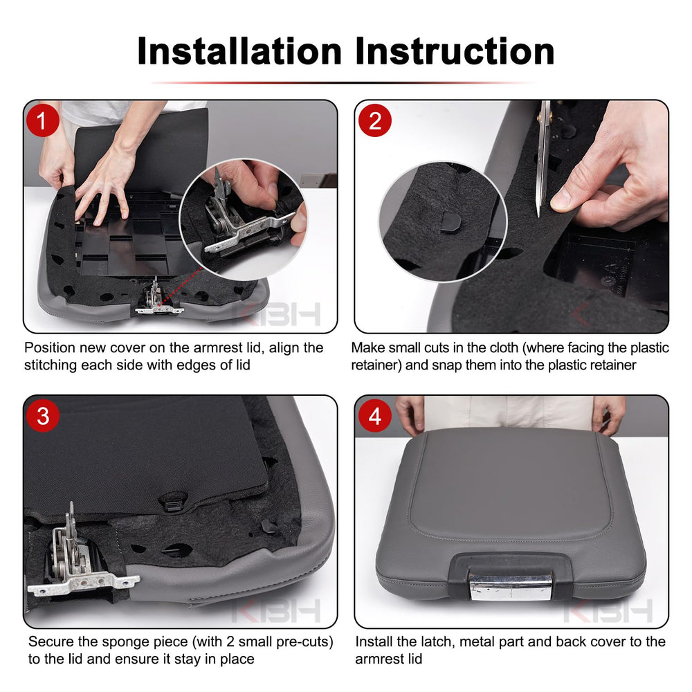 KBH boxed replacement cover and instructions ready for installation