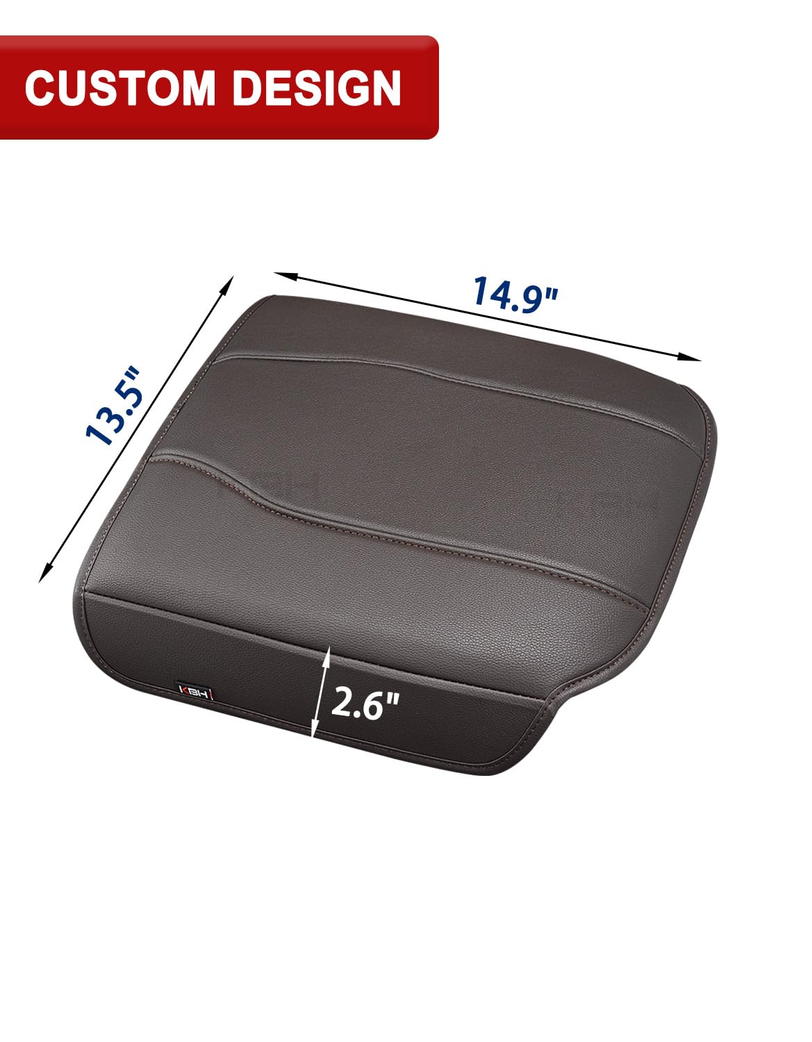 KBH before-and-after console lid showing restored look and protective cover