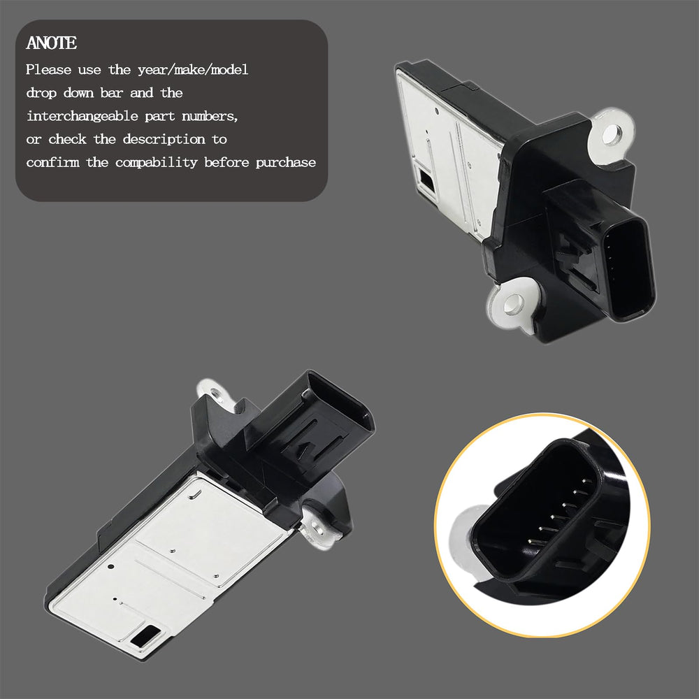 KCGLOBAL packaged MAF sensor with label indicating OEM reference numbers