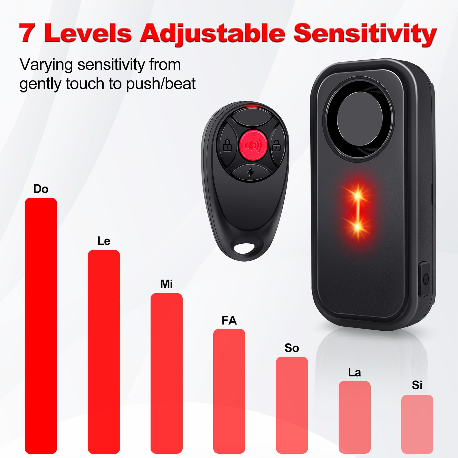 KCMYTONER motion sensor detail showing vibration sensor for precise detection