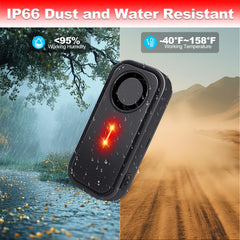 KCMYTONER waterproof housing close-up demonstrating IP66 weather resistance