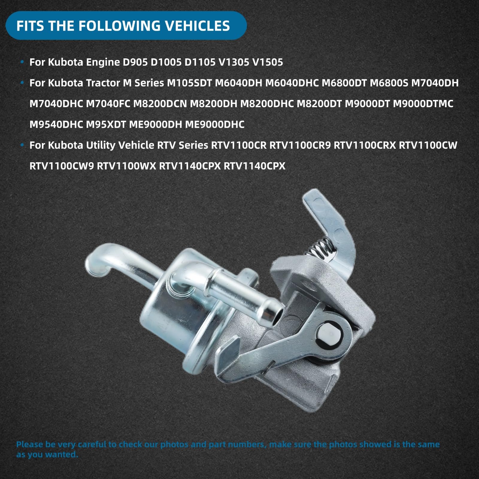 KD KISONIED close-up of pump flange and ports for accurate OEM matching
