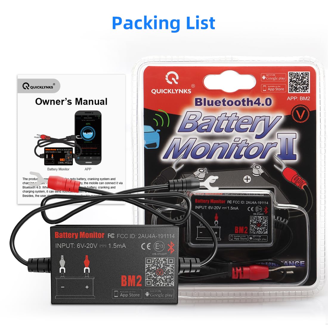 KDator BM2 packaging and manual showing included documentation benefit