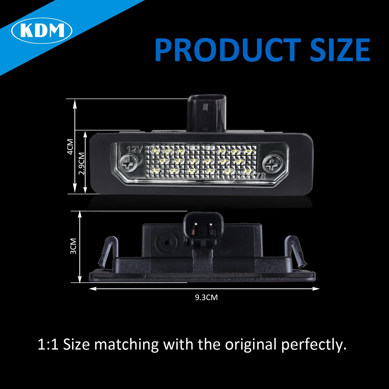 KDM packaged pair with both left and right lamps included for full replacement convenience