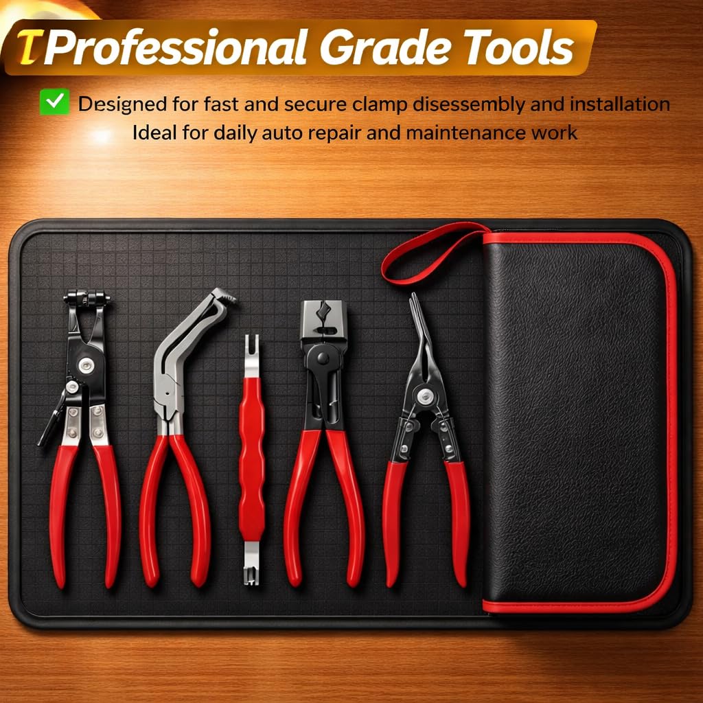 KEAIKE assorted pliers laid out showing durable high-carbon steel finish