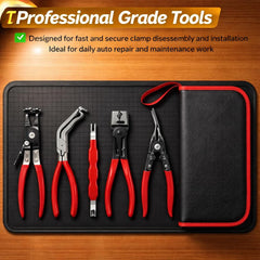 KEAIKE assorted pliers laid out showing durable high-carbon steel finish