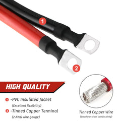 KEDAKEJI tin-plated 5/16 inch lug close-up prevents corrosion at connections
