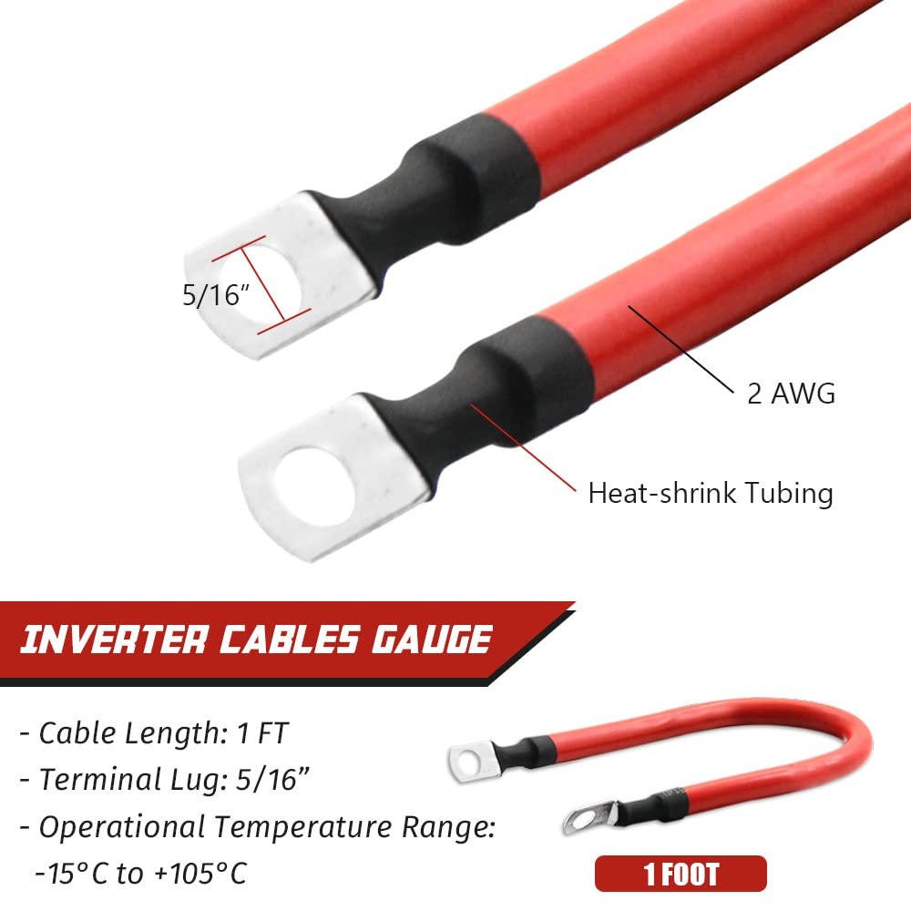 KEDAKEJI cable connected to inverter demonstrates secure power transfer