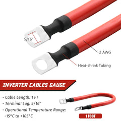 KEDAKEJI cable connected to inverter demonstrates secure power transfer