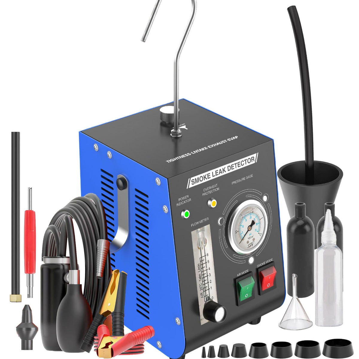 Kedite front view of smoke machine showing compact diagnostic benefits