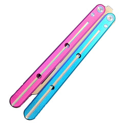 KEEDAS front view showing blue-pink handle and durable build benefit grip