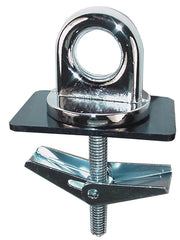 KEEPER chrome anchor point front view showing polished finish and secure toggle