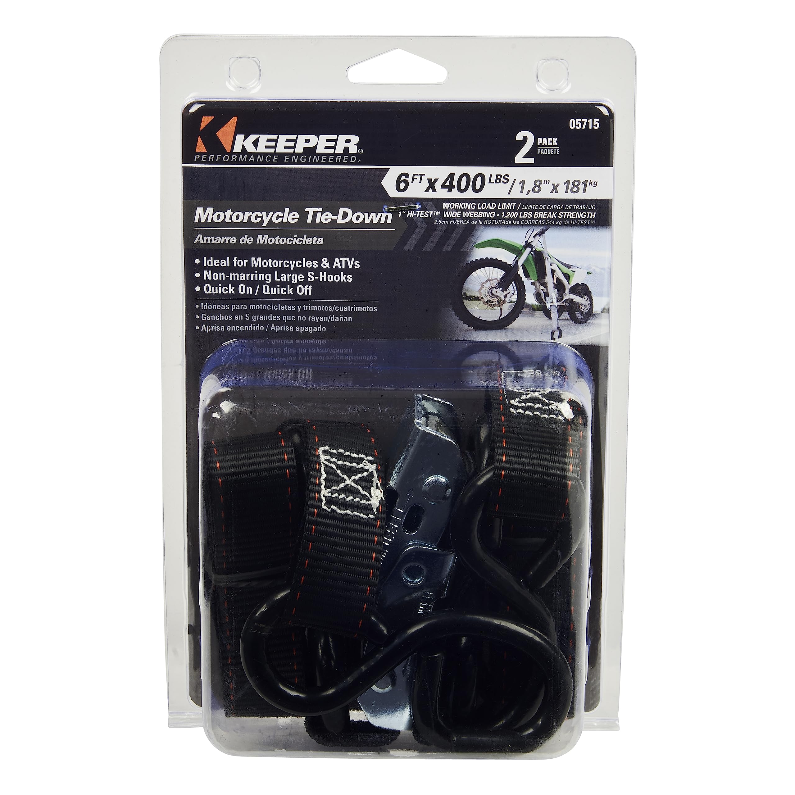 KEEPER retail packaging and label highlighting specifications and 2-pack benefit