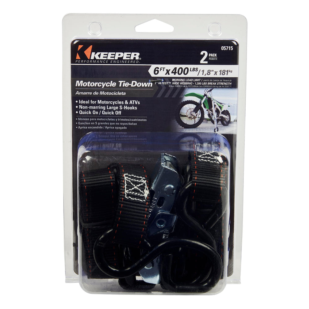 KEEPER retail packaging and label highlighting specifications and 2-pack benefit