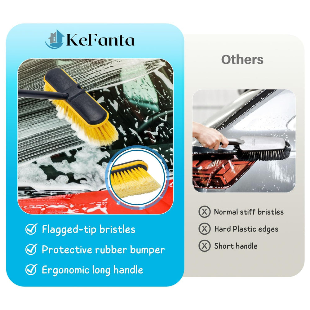 KeFanta two wax applicator pads included for polishing after washing
