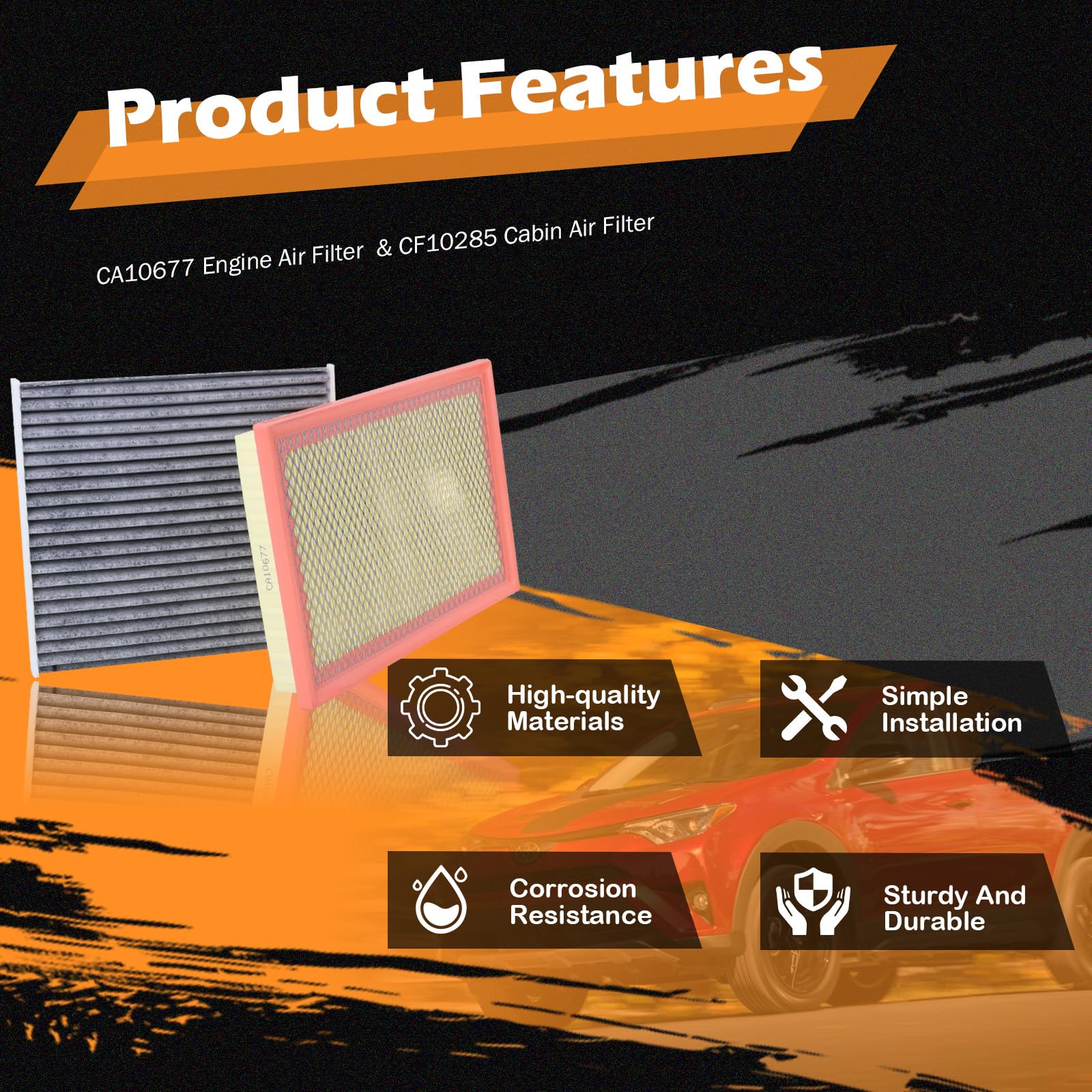 Kefly cabin filter being inserted behind Camry dashboard showing simple DIY replacement