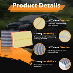Kefly engine filter installed under hood of RAV4 demonstrating correct fit and secure seal