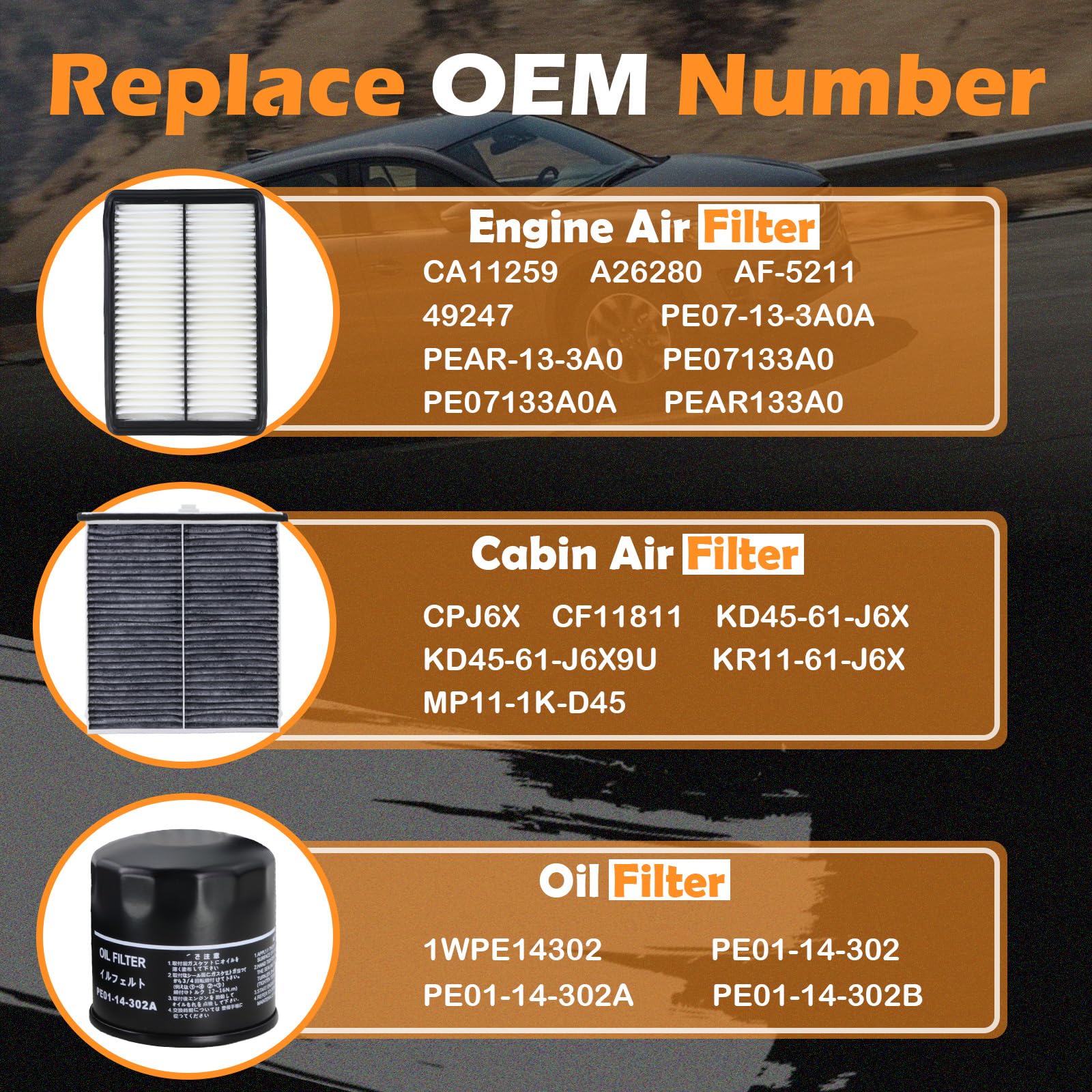 Kefly oil filter detail with metal end cap offering durability and stable oil flow
