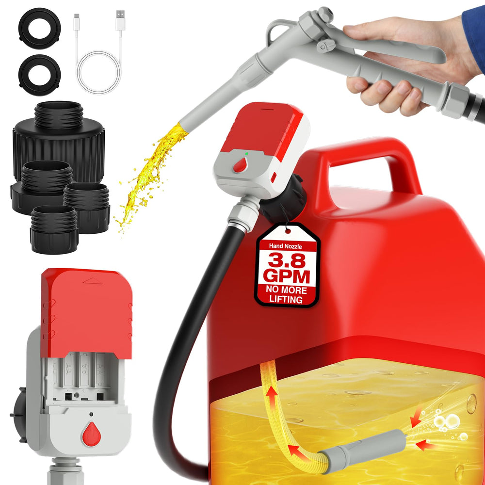 keimi front view pump showing compact body and mounting, highlights portability