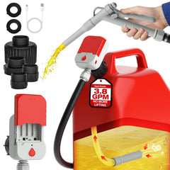 keimi front view pump showing compact body and mounting, highlights portability