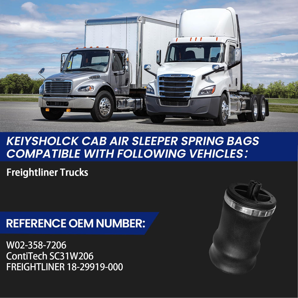 KEIYSHOLCK installed in truck cab environment showing improved ride comfort benefit