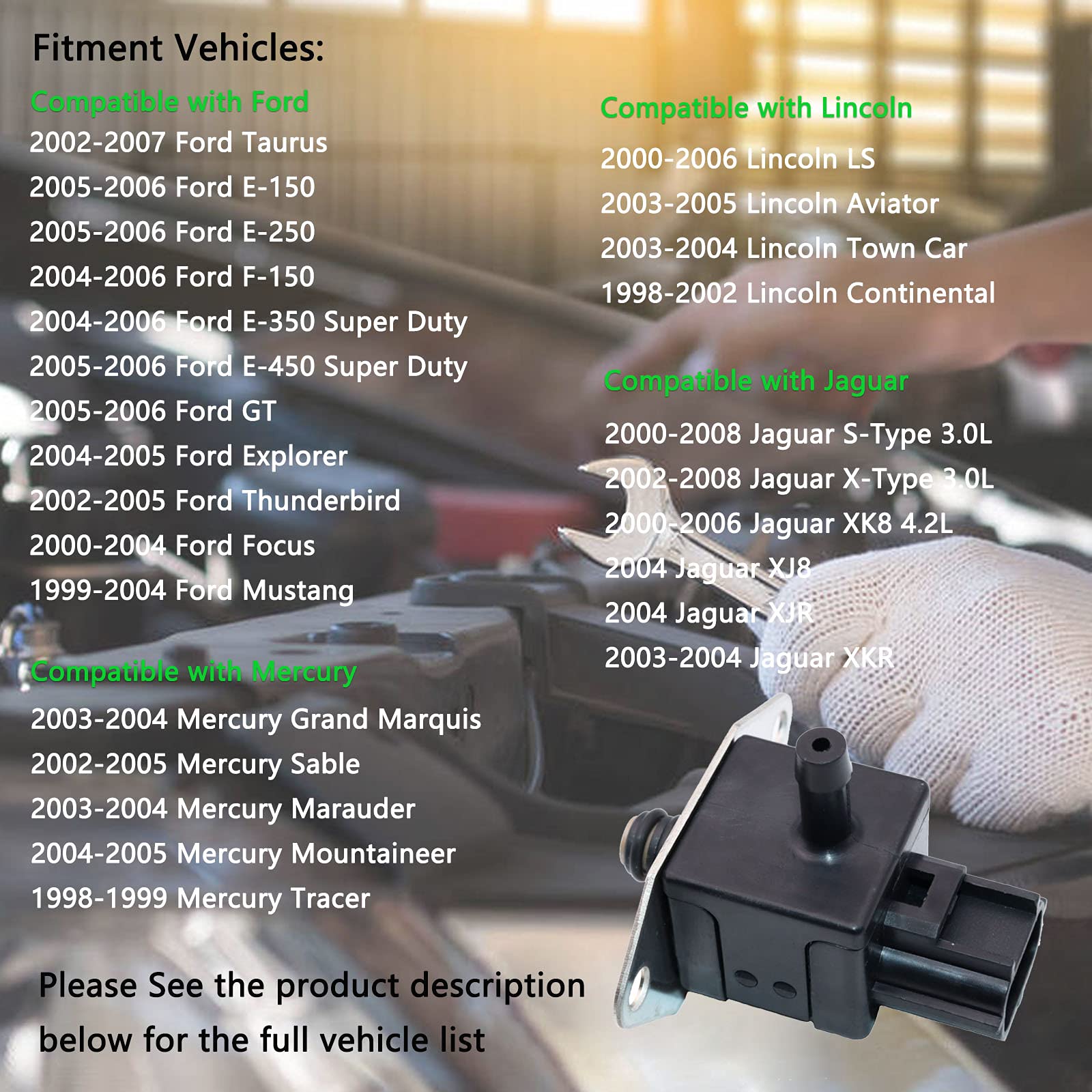 KEJSTED boxed sensor with label offering verified part numbers and quality assurance