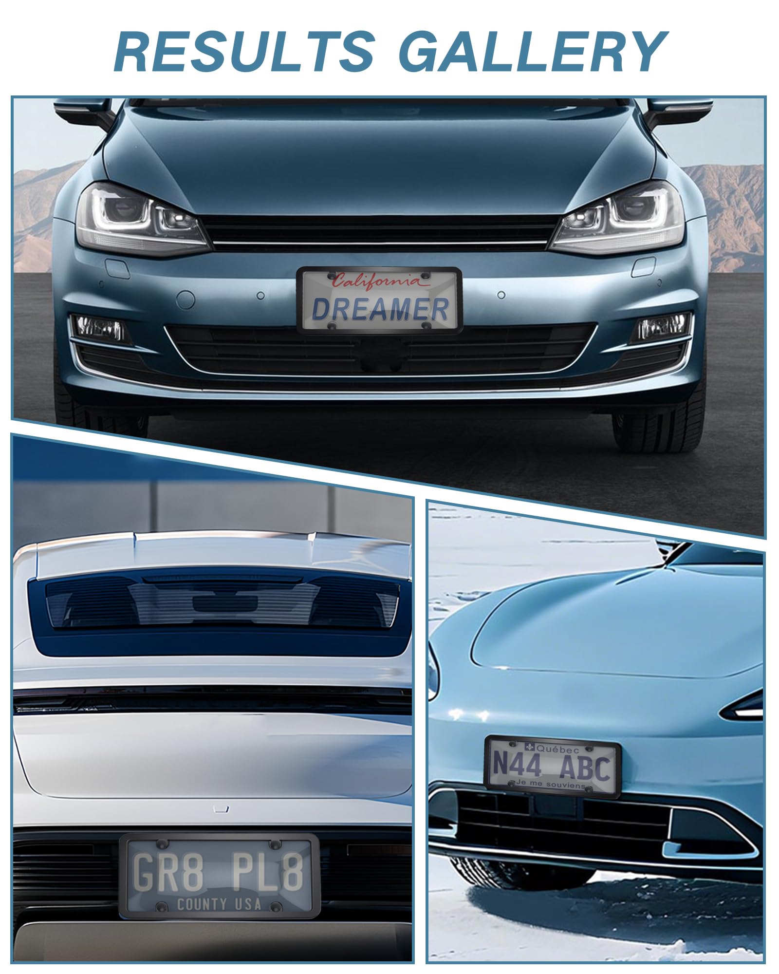 KEKTNP scale comparison with standard license plate showing universal fit