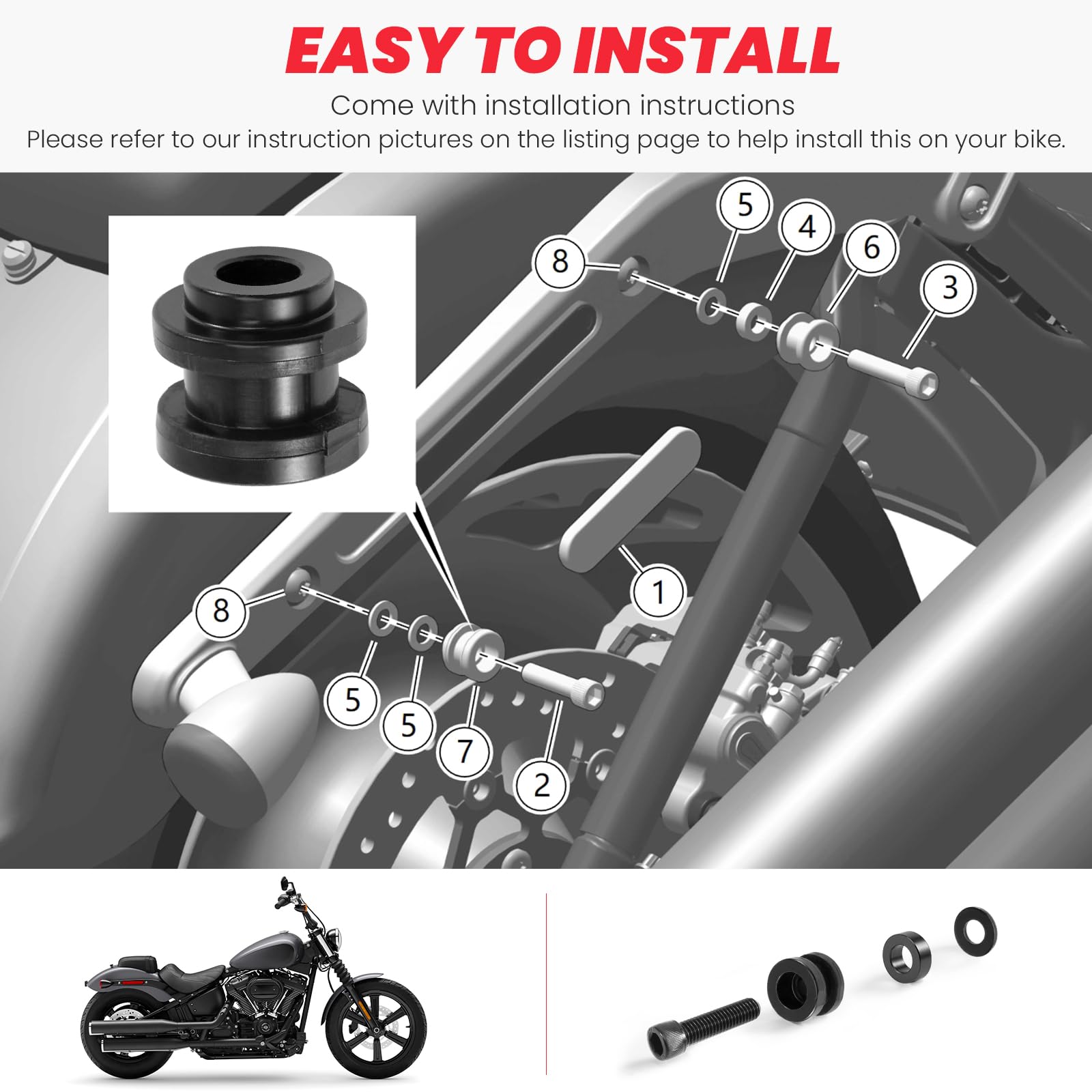 kekykm sissy bar mounted on Softail demonstrating quick-release convenience