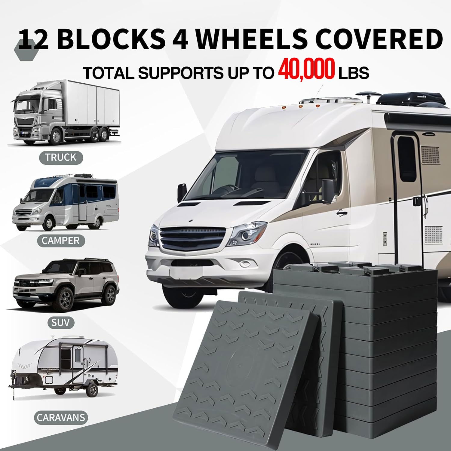 Keltrion stacked blocks demonstrating adjustable height for precise leveling