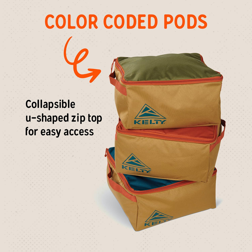 Kelty pod reinforced handle close-up for heavy-load lifting