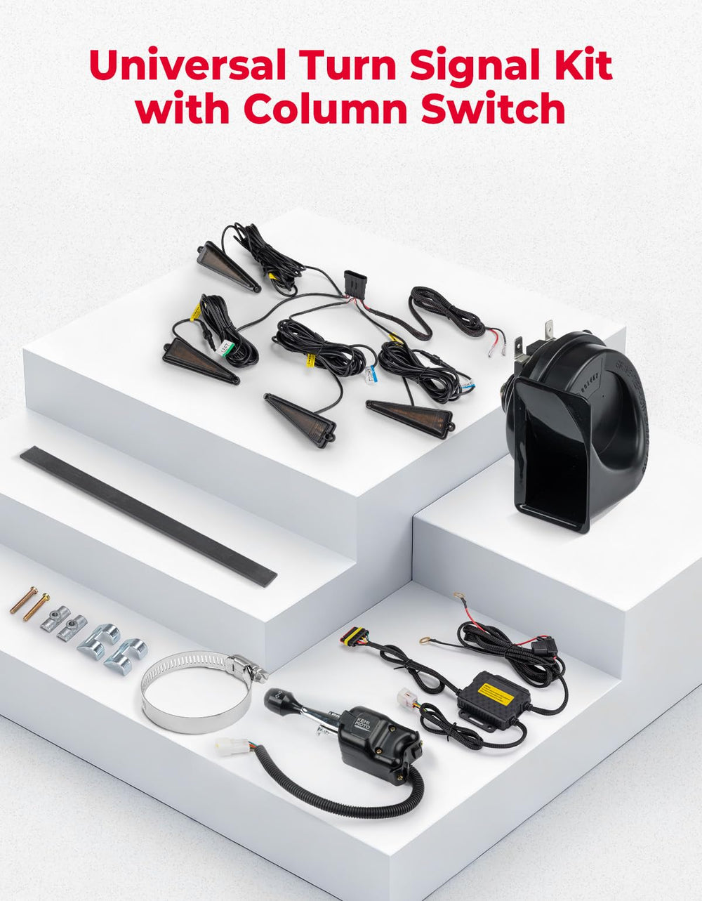 KEMIMOTO accessories and installation guide laid out for easy assembly benefit