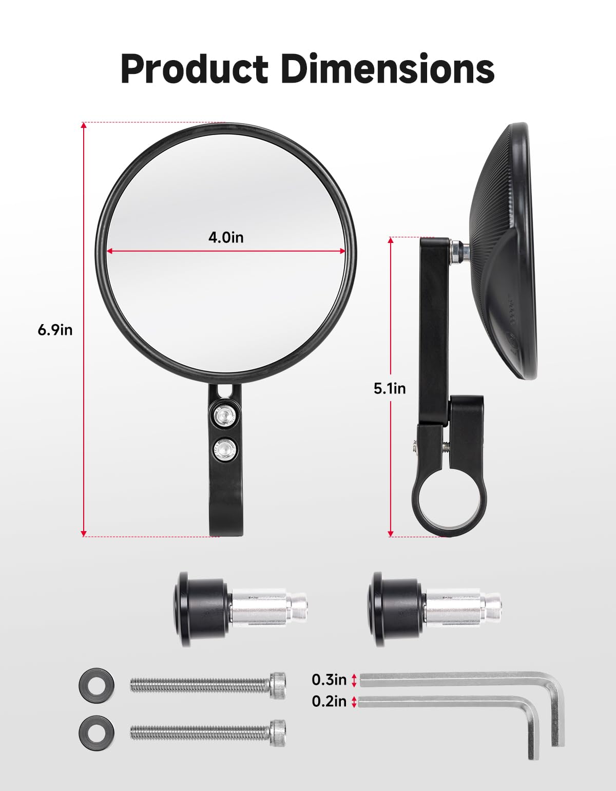KEMIMOTO adapters and Allen wrench laid out, highlighting complete kit convenience