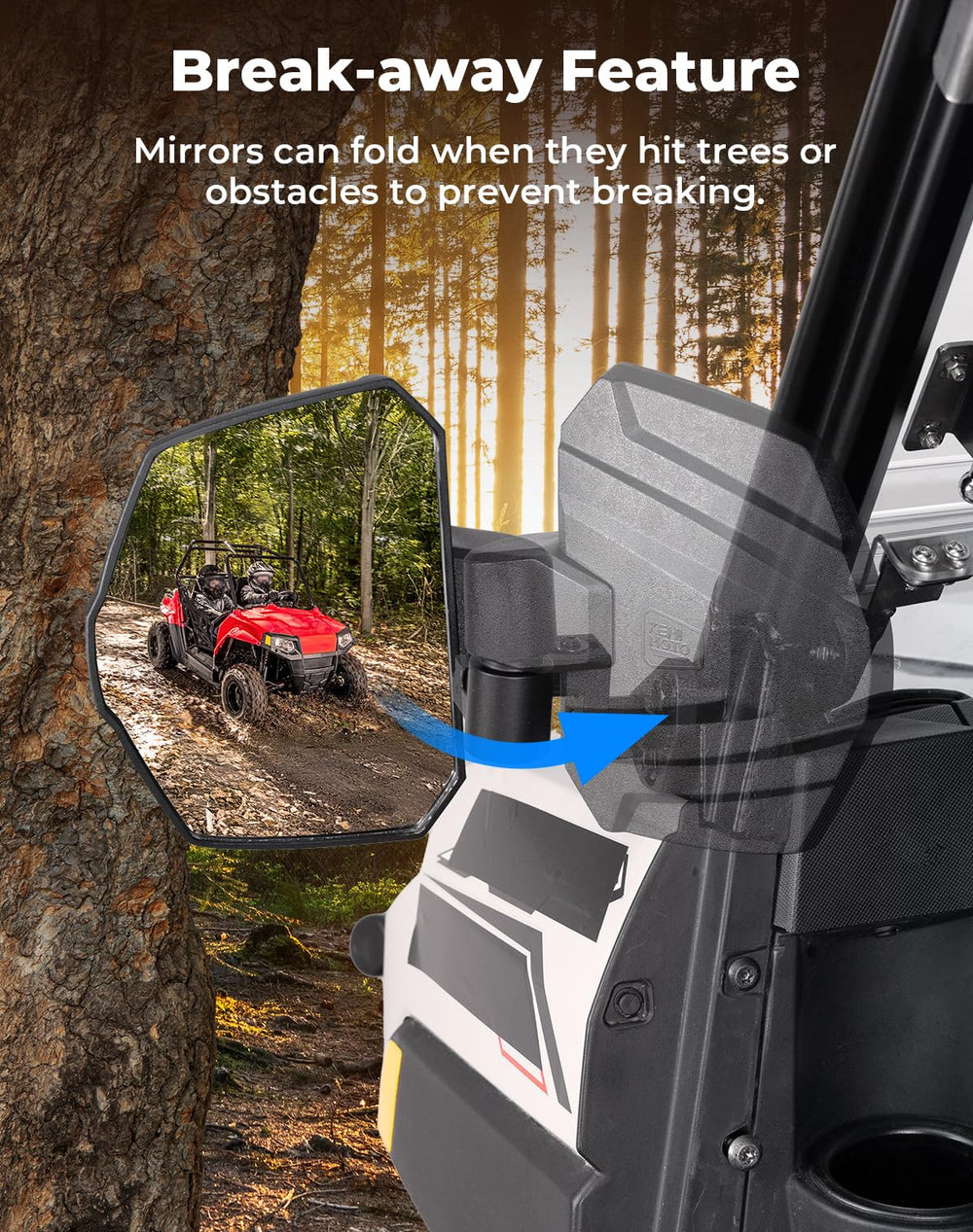KEMIMOTO adjustable arm and tilt enabling customized sightlines