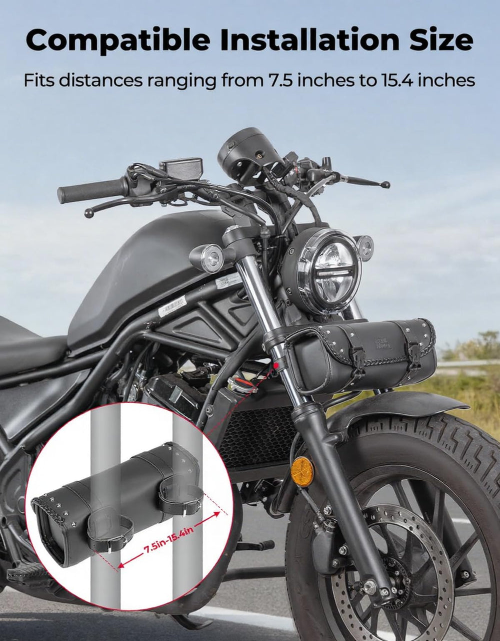 KEMIMOTO attachment straps and zip ties offering secure mounting