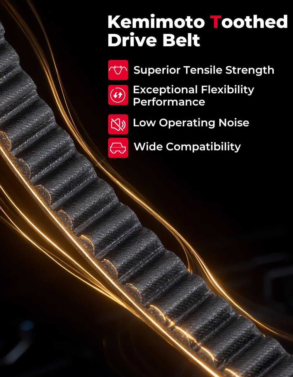 KEMIMOTO cross-section mockup showing aramid and neoprene layers for high durability