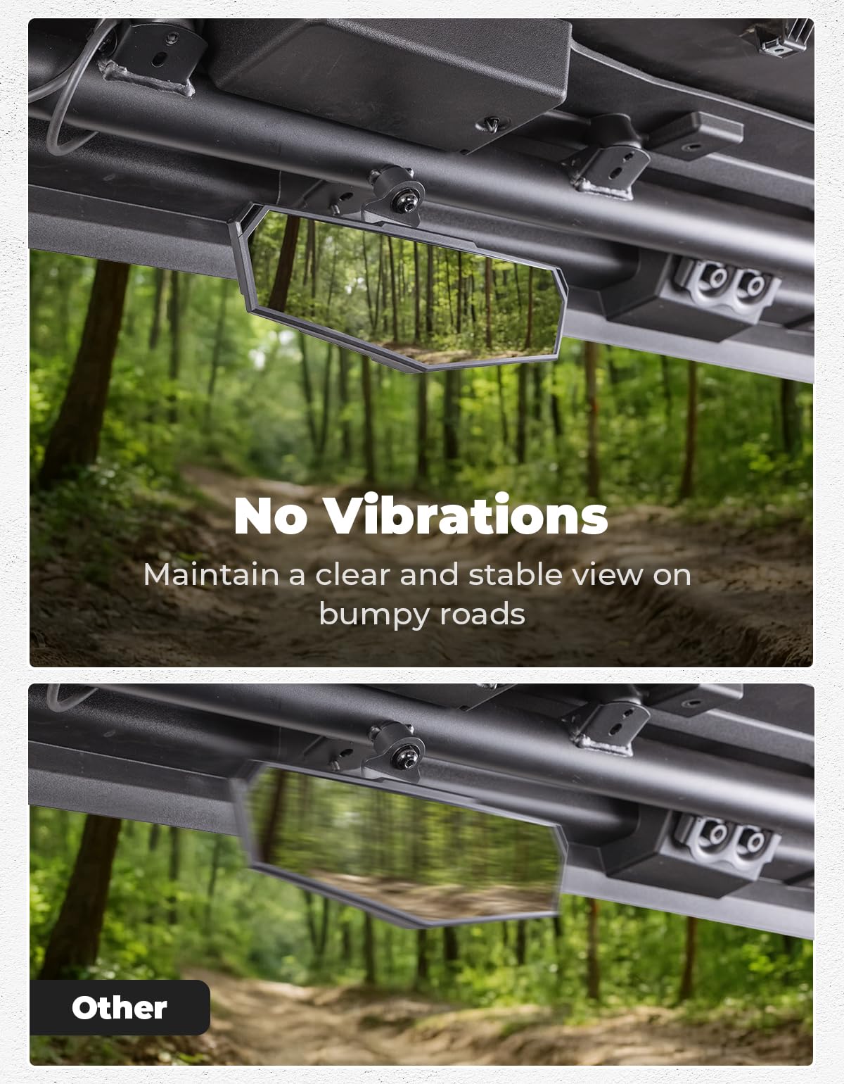 KEMIMOTO detailed bracket shot showing sturdy mount for vibration reduction