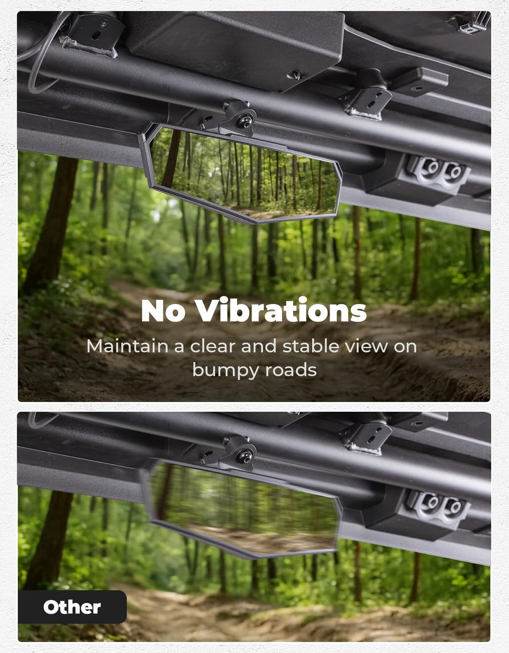 KEMIMOTO detailed bracket shot showing sturdy mount for vibration reduction