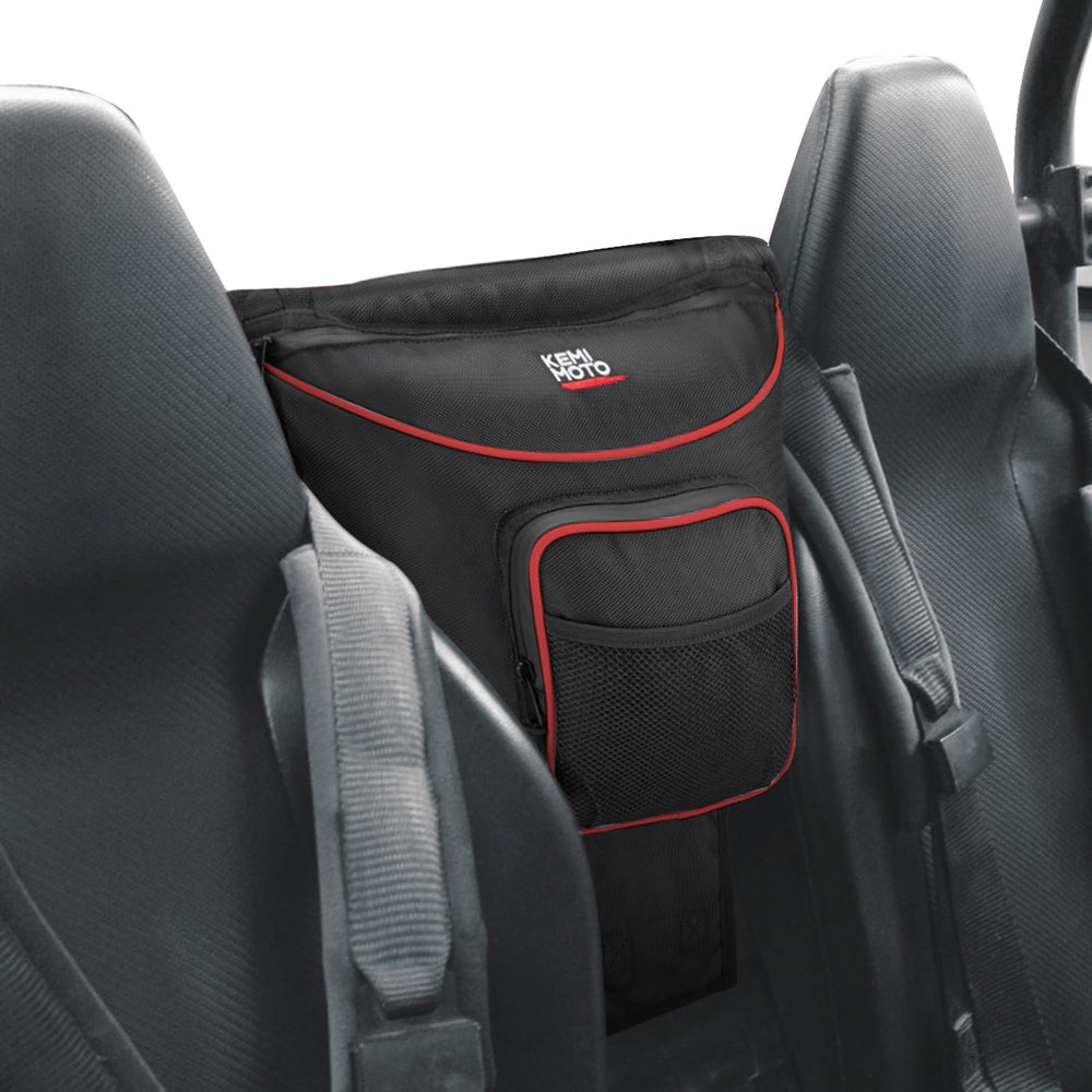 KEMIMOTO center bag front view showing compact storage benefit