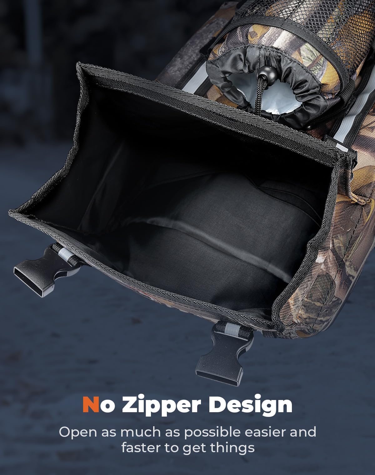 KEMIMOTO mounted side drink holder demonstrating easy reach and temperature retention