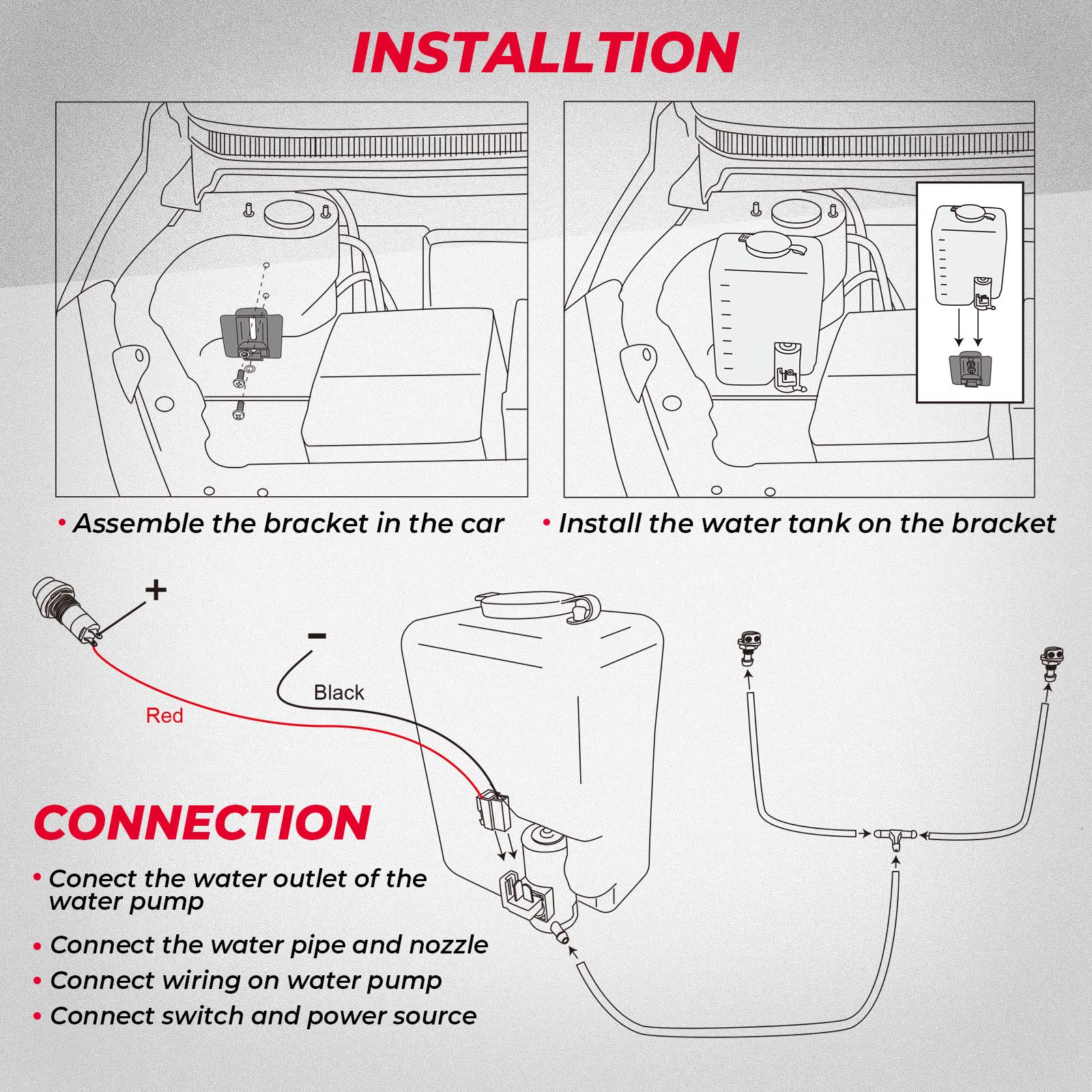 KEMIMOTO fluid pipe detail showing leak-free connection and durable tubing