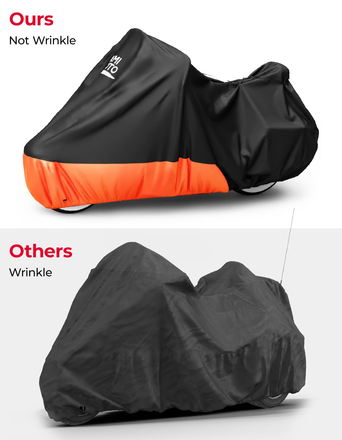 KEMIMOTO folded cover in storage bag showing compact portability