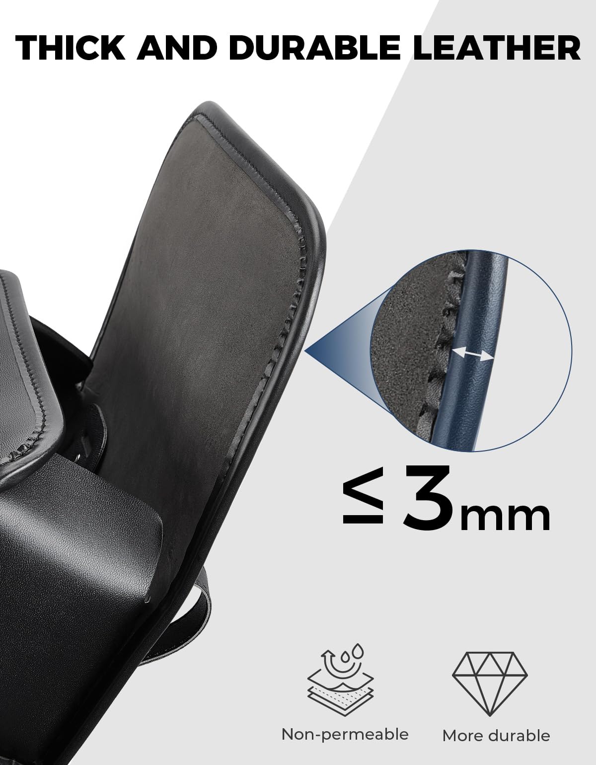 KEMIMOTO fork bag installed on motorcycle fork demonstrating low profile