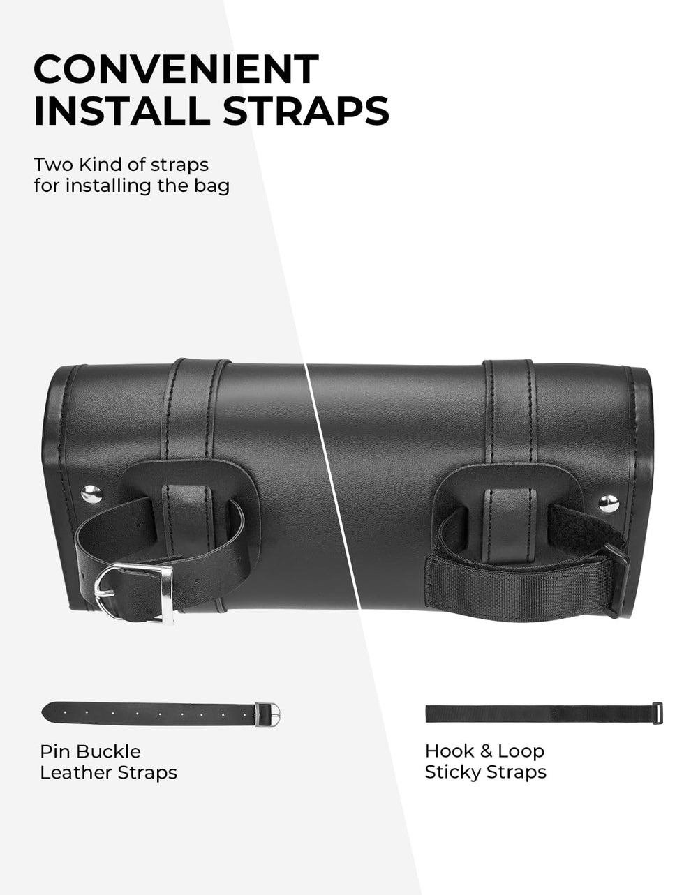 KEMIMOTO fork bag open interior showing organized space for essentials