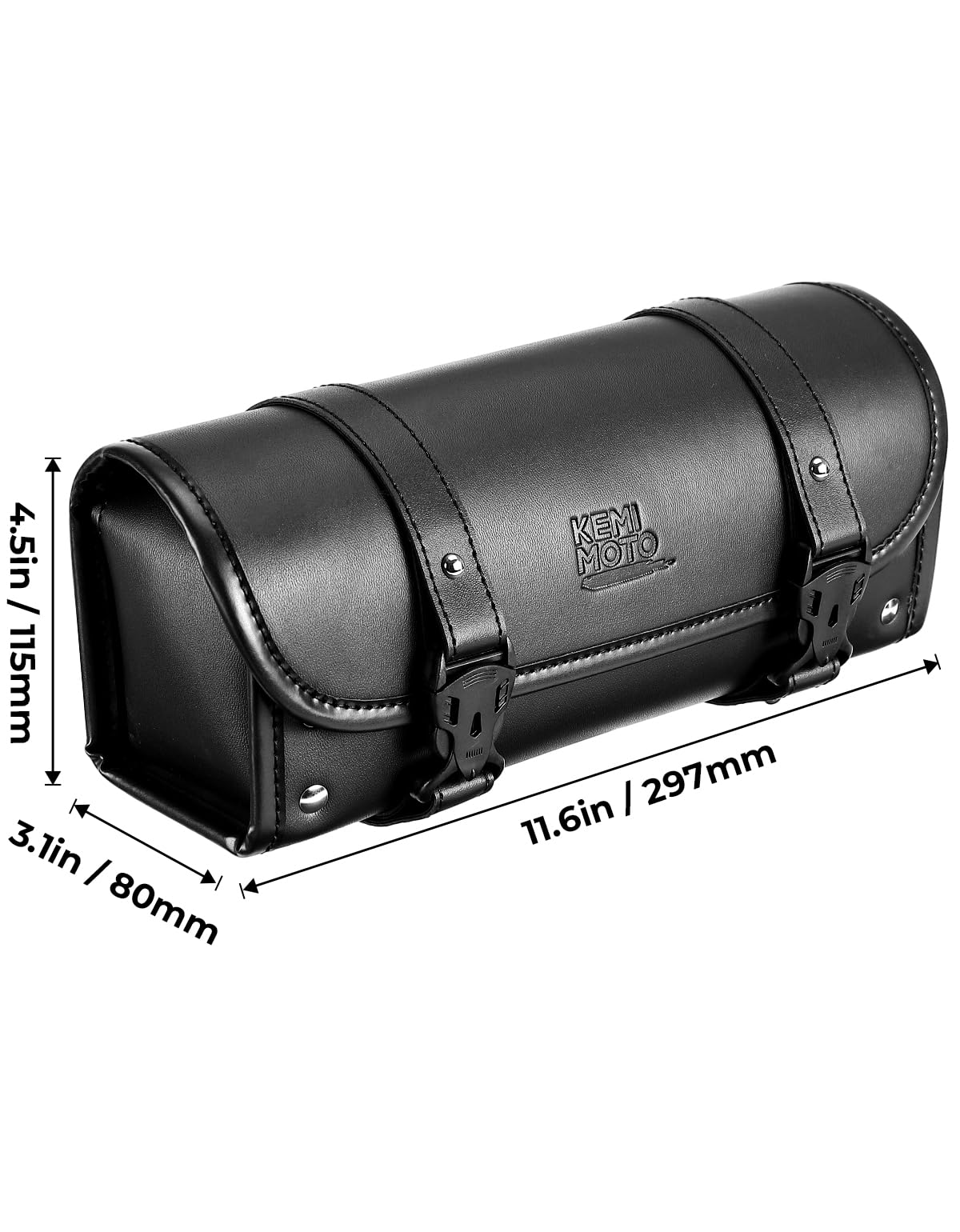 KEMIMOTO fork bag next to smartphone illustrating 4.5L capacity