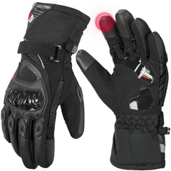 KEMIMOTO front view black XL gloves showing overall design and protection