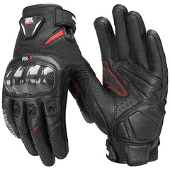 KEMIMOTO front view gloves showing full protection and grip benefit