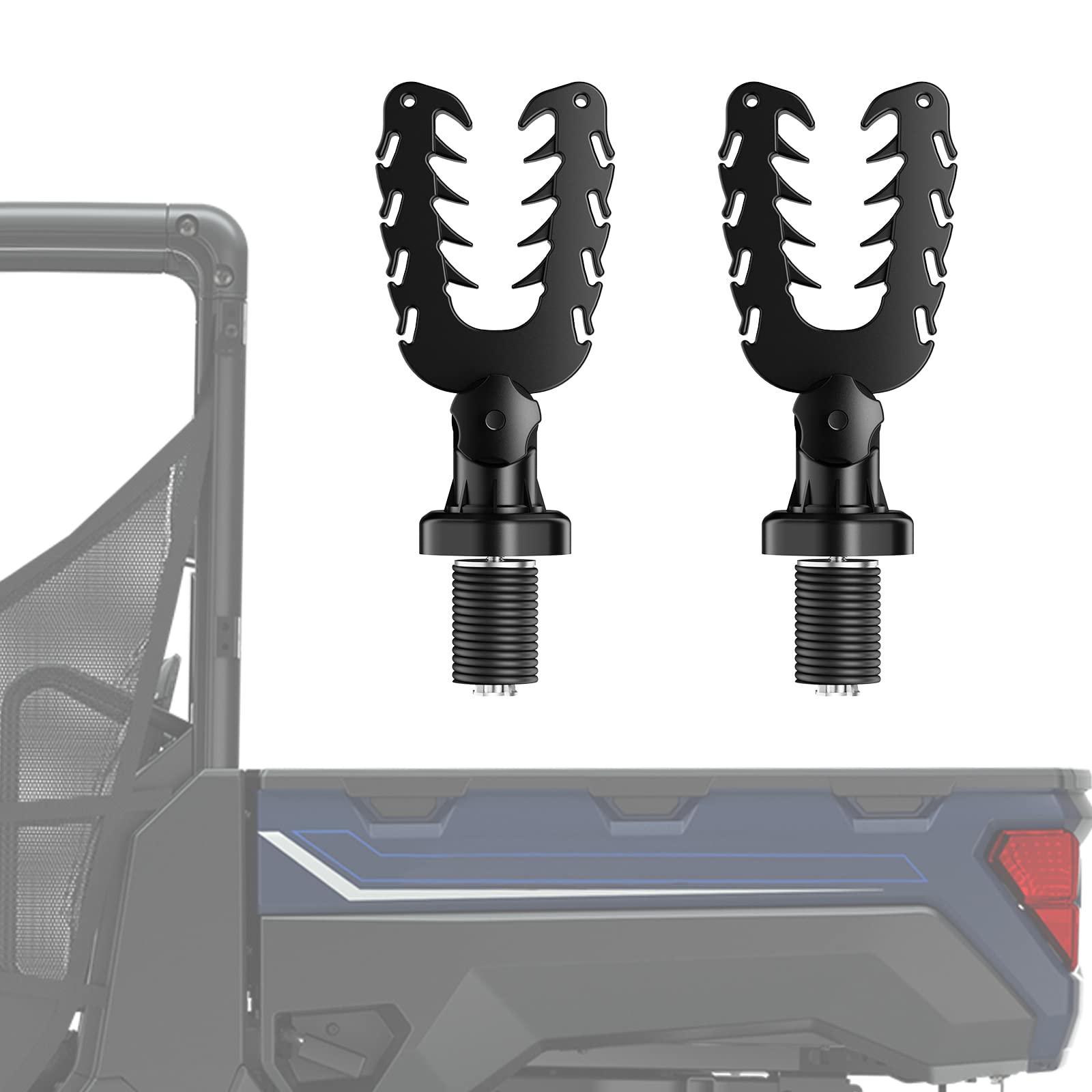 KEMIMOTO front view mounted on Polaris Ranger showing secure transport
